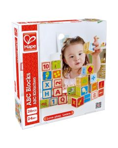 Children's toy, Hape, ABC Blocks, wooden, 24 pieces, +2 years, 1 piece