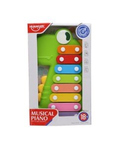 Baby toy, Dino, piano with music, +6 months, 16x5x26 cm, 1 piece