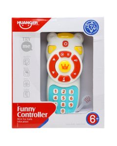 Baby toy, Funny controller, phone with music, +6 months, 16.5x4.5x20.5 cm, 1 piece