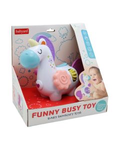 Baby toy, Unicorn, with music, +6 months, 24x15.6x23.8 cm, 1 piece
