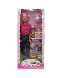 Children's toy, doll with accessories, 26x7x59 cm, mixed, 1 piece