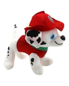 Plush bear, Paw Patrol, Marshall, red/white, 23 cm, 1 piece