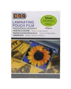 Laminating envelope, A4, 125 mic, 1 pack