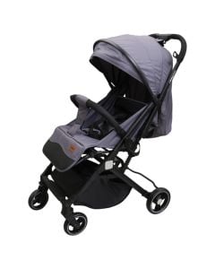 Summer stroller for children, gray, metal/polyester, 1 piece
