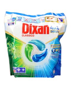Capsule laundry detergent, Dixan, Classico, 4 in 1, 40 capsules, 1 pack