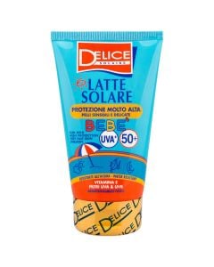 Baby Sunscreen Milk, Delice, UVA&UVB, Vitamin E, SPF 50+, 100 ml, 1 piece