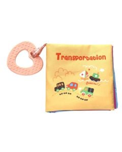 Educational book for babies, Vehicles, textile, 11.5x2x12 cm, 1 piece