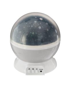 Children's night light, projector, 12x14 cm, gray, 1 piece