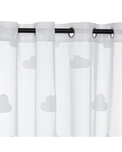 Curtains for children's room, Nuage, polyester, 240x140 cm, white, 1 piece