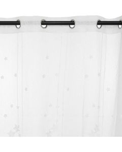 Curtains for children's room, Stars, polyester, 240x140 cm, white, 1 piece