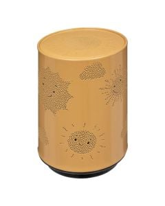 Night light for children's room, metal, yellow, 13 cm, 1 piece