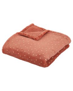 Children's blanket, Berlingot, terracota pink, polyester, 100x75 cm, 1 piece