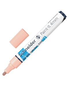 Marker, Schneider, acrylic 'Paint-IT', 320, 4mm, pastel apricot, 1 piece