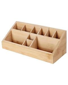 Make-up organizer, Bamboo, 23x9x8.5 cm, natural, 1 piece