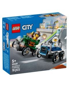 Lego, City, Airplane vs Hospital Bed, +5 years, 1 piece