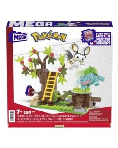 Children's toy, Mega Bloks, Pokemon, Emolga and Bulbasaur Charming Woods, 194 pieces, +7 years, 1 piece