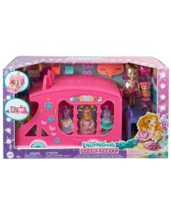 Children's toy, Enchantimals, Glam Party, Mobile Fashion Studio Set + Kitty, +4 years, 1 piece