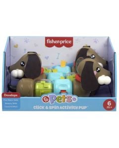 Children's toy, Fisher Price, Pets Click & Spin Activity Pup, +6 months, 1 piece
