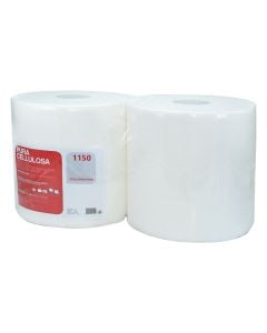 Hand paper, "Pura Cellulosa", 100% cellulose, 2 rollers, 2 sheets, 25.5x37 cm, 500 compartments