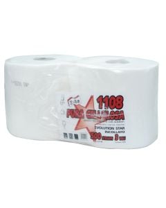 Hand paper, "Pura Cellulosa", 100% cellulose, 3 sheets, 23x25 cm, 500 compartments, 125 m, 2 rollers,