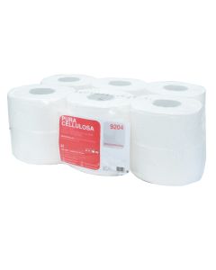 Toilet paper, "Pura Cellulosa", 100% cellulose, 2 sheets, 9x37 cm, 160 m, 12 rollers