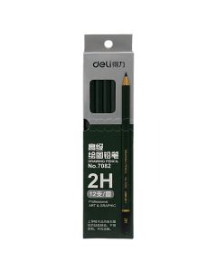 Pencil, Deli, 2H, 12 pieces, 1 pack