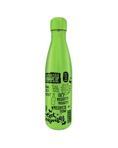Water bottle, Math, Rick and Morty, metal, 500 ml, 1 piece