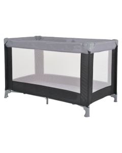 Portable children's bed, Solo, 1 level, gray, 120x60 cm, 1 piece