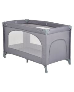 Portable children's bed, Uno, 1 level, gray, 120x60 cm, 1 piece