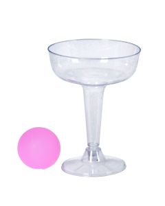 Party pong game set, 15 pieces, transparent