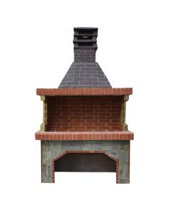 Stone barbecue, with stone decor, 160x80x200 cm, 783 kg