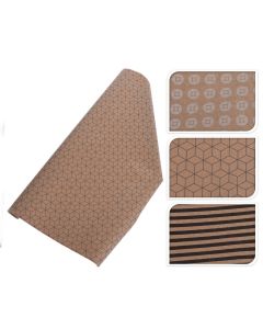 Gift wrap paper, 70x200 cm, brown mix
