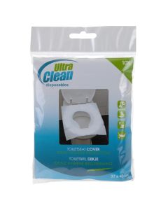 Toilet seats cover, paper, round, standart size, white, 10 pieces