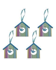 Small decorations, houses, white