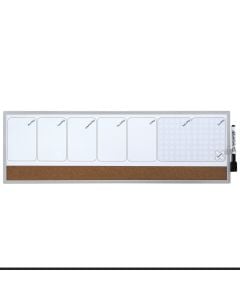 Rex Weekly Magnetic Tape Organizer 58.5x19 alum frame