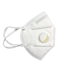 FFP2 mask with valve, white
