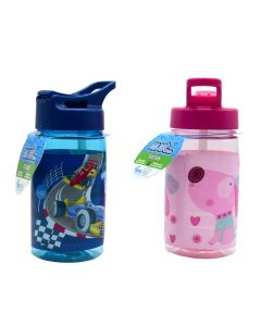 Dks Water bottle 350 ml Must 7x16.5cm, 4 designs for children