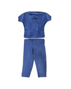 Protective disposable clothes, synthetic polyester, XL, blue, 1 piece