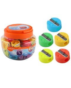 Pencil sharpener, V Plus +, Bubble, plastic and metal, Ø2.5x1.3 cm, miscellaneous, 1 piece