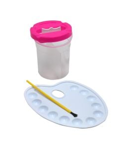 Ark painting set, water glass + palette + brush