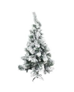 New Year Tree, pvc/metallic base, white, H150 cm, 340 branch