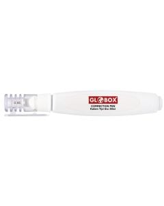Correction pen, Globox, plastic and metal, 7 ml, white, 1 piece