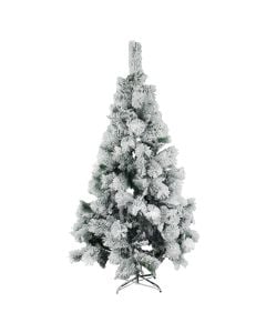 New Year Tree, Size:180cm, Density: 574 branch, Metallic base, Color: White, Material: PVC