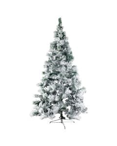 New Year Tree, Size:270cm, Density: 1474 branch, Metallic base, Color: White, Material: PVC