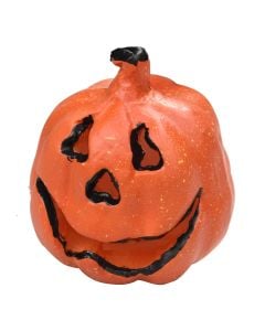 Halloween pumpkin, 11 cm, plastic, orange