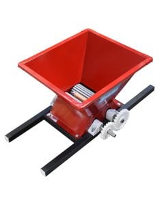 Grape pressing machine, "Inda IMN", manual, enameled, red