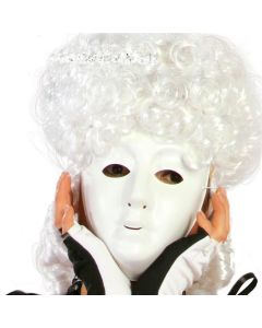 Half max Halloween, white, plastic