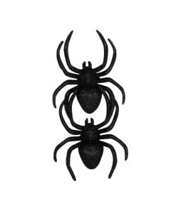 Spider, with glitter, 12.5 cm, 2 pcs