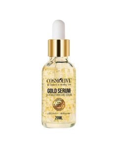 Gold Serum, Cosmolive, glass, 20 ml, gold, 1 piece