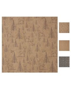 Wrapping paper, paper, 2x0.7 m, brown, 1 piece